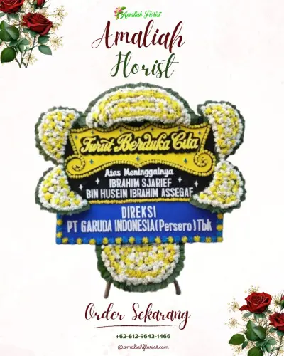 Papan Bunga Duka di Saba