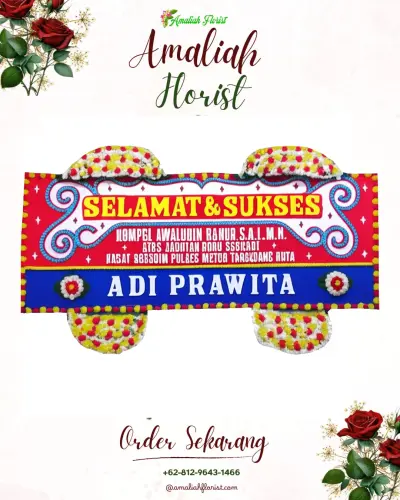 Karangan Bunga Ucapan Selamat di Saba