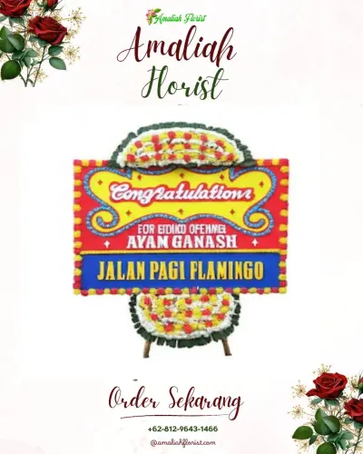 Bunga Papan Congratulation di Saba